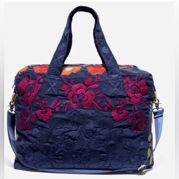 Johnny Was Duffle Bag Embroidery & Removable strap - Picture 3 of 7
